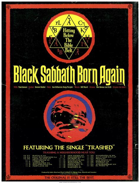 black sabbath born again tour